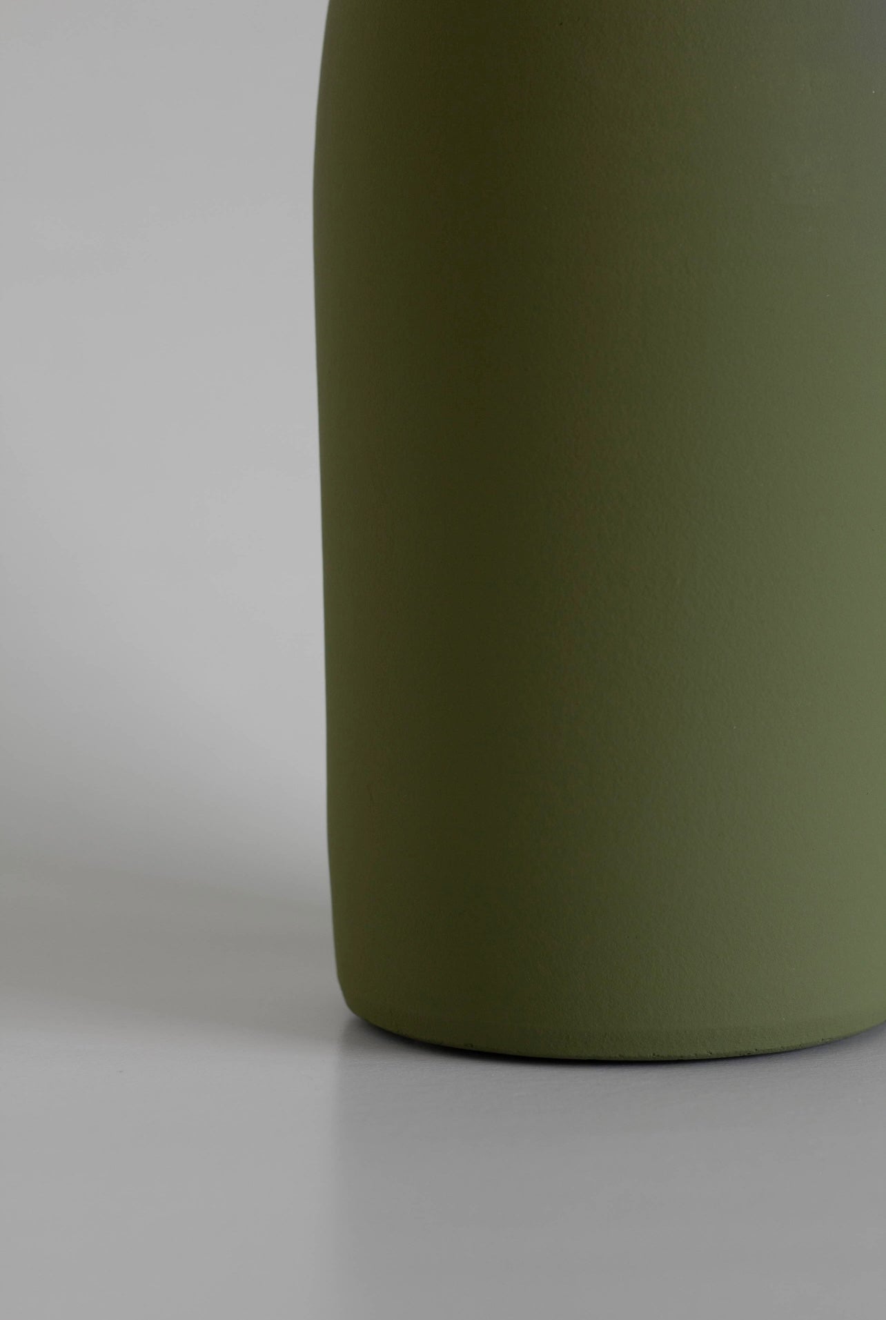 Island Collection Narrow Top Olive Green Vase