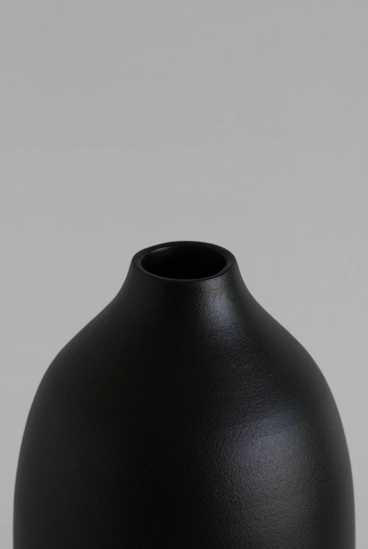 Island Collection Tall Black Vase